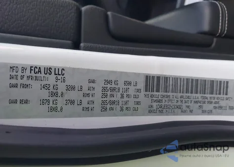 2017 Jeep Grand Cherokee Limited 4X2 из США, поврежденный, VIN 1C4RJEBG2HC634321